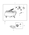 Jeep Headlight Cover Diagram - 68354272AA