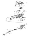 2020 Ram 1500 Automatic Transmission Shift Levers Diagram - 68429069AA