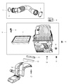 Dodge Journey Air Filter Box Diagram - 68060812AA