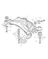 Chrysler Crossfire Axle Beam Diagram - 5135498AA