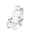 2009 Dodge Grand Caravan Seat Belt Diagram - 1JX89XDVAB