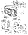 Chrysler PT Cruiser A/C Switch Diagram - 55111844AJ