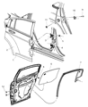 2008 Chrysler Sebring Door Hinge Diagram - 55360919AD
