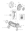 Chrysler PT Cruiser Piston Ring Set Diagram - 5073524AA