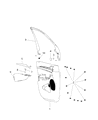 Jeep Door Moldings Diagram - 1TT03DX9AB