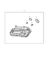 2020 Chrysler 300 Headlight Diagram - 68402947AA