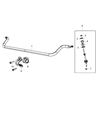 Ram 2500 Sway Bar Kit Diagram - 68212286AB