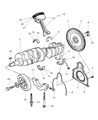 Dodge Viper Crankshaft Diagram - 5037599AD