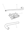 Dodge Magnum PCV Hose Diagram - 4792850AA