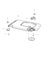 Dodge Sun Visor Diagram - 6TC82DX9AA