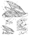2007 Dodge Magnum Hood Diagram - 5112137AF