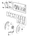 Jeep Brake Caliper Bracket Diagram - 68212012AA