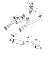 Jeep Liberty Muffler Diagram - 52129335AD