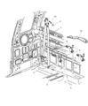 1999 Dodge Dakota Seat Belt Diagram - 5DW281AZAB