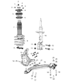 Chrysler Voyager Steering Knuckle Diagram - 68189019AD