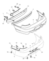 1999 Dodge Avenger Bumper Diagram - MR296449