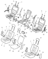 Chrysler Aspen Seat Cushion Diagram - 1FS001D1AA