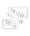 Jeep Renegade CV Boot Diagram - 68267180AA