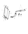 2009 Chrysler Aspen Transmission Oil Cooler Hose Diagram - 55080009AB