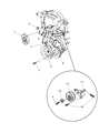 Chrysler Belt Tensioner Diagram - 4612894AC