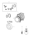 Dodge Viper A/C Compressor Diagram - 5181968AB
