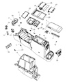 Chrysler Aspen Center Console Base Diagram - 1GL371DBAA