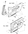 2002 Jeep Wrangler Door Handle Diagram - 5ES43TAZ