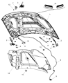 Ram Hood Diagram - 55372034AD