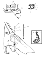 1999 Dodge Caravan Car Speakers Diagram - 4685613AG