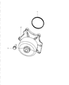 2005 Dodge Viper Water Pump Diagram - 5037164AC