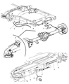 2009 Dodge Ram 3500 Parking Brake Cable Diagram - 52122433AA