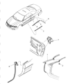 1999 Chrysler Sebring Weather Strip Diagram - 4724380AB