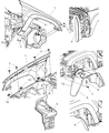 Jeep Fender Diagram - 55394451AB