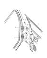 2004 Dodge Dakota Door Hinge Diagram - 55257206AB