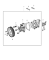 Dodge Caliber Water Pump Pulley Diagram - 68071969AA