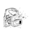2010 Dodge Journey Door Moldings Diagram - 1EF04XXXAA