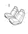 2002 Dodge Intrepid Seat Cushion Diagram - UF851T5AA