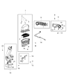 Jeep Cherokee Air Filter Box Diagram - 68285595AB