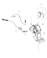 Dodge Caliber Automatic Transmission Shift Levers Diagram - 68059280AC
