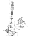 Chrysler PT Cruiser Axle Pivot Bushing Diagram - 4656012AD