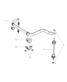 Dodge Viper Sway Bar Link Diagram - 4763147AB
