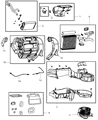 Chrysler PT Cruiser Blower Motor Resistor Diagram - 5058026AB