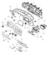 Dodge Durango Ashtray Diagram - 5EM361K9AB
