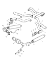 Dodge Viper Catalytic Converter Diagram - 5264998AB