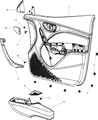 Dodge Dart Armrest Diagram - 1TW77DX9AA