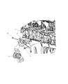 Dodge Ram 1500 Engine Mount Diagram - 5037728AC
