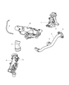 Chrysler EGR Valve Diagram - RX080395AB