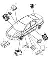 Dodge Stratus ABS Control Module Diagram - 5096213AA