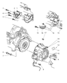 2004 Dodge Ram 3500 Bellhousing Diagram - 52107540AC