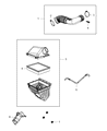 Dodge Nitro Air Filter Box Diagram - 4880266AB